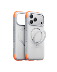 Torras Ostand Q3 Rugged case for iPhone 18 Pro in Sunrise White