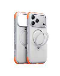 Torras Ostand Q3 Rugged case for iPhone 18 Pro Max in Sunrise White