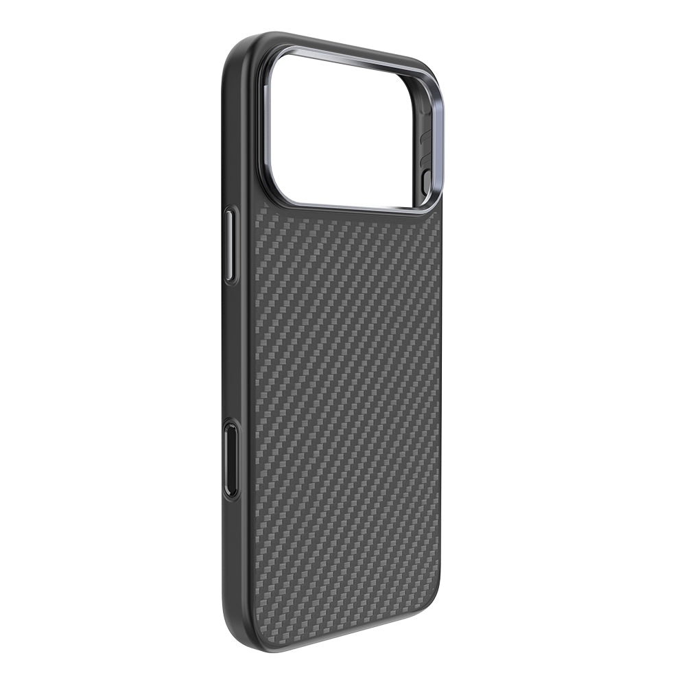 Side profile of the slim REDEFYNE Armor Xtreme Kevlar case with raised camera edge