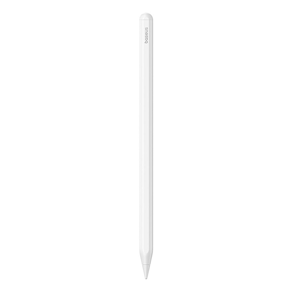 Baseus Smooth Writing 3 wireless charging stylus in Moon White, full length view