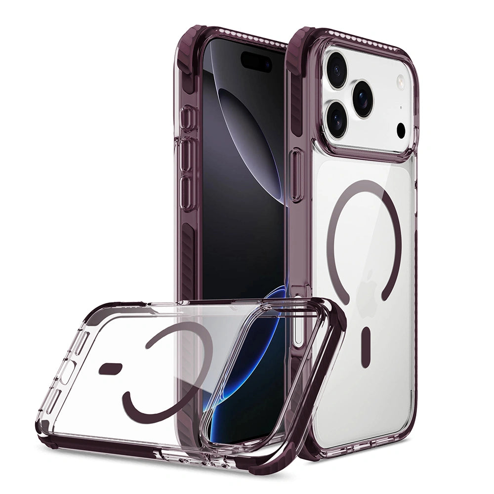 REDEFYNE Echo Wave MagSafe case for iPhone 18 Pro Max in wine