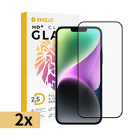 Kinglas 2.5D full coverage glass screen protector 2 pack for iPhone 18 Pro