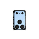 Angled view of the blue Kinglas Armor camera lens protector for iPhone 18 Pro