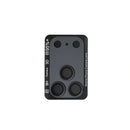 Kinglas Armor frosted metal camera lens protector in black on an iPhone 18 Pro Max camera island