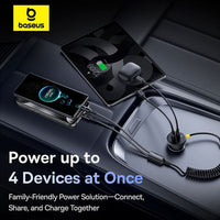 Baseus 60W car charger USB-C port close-up detail