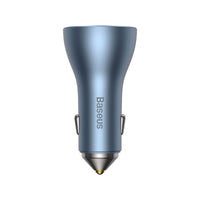 Baseus Golden Contactor Pro 65W car charger Grey — side profile view
