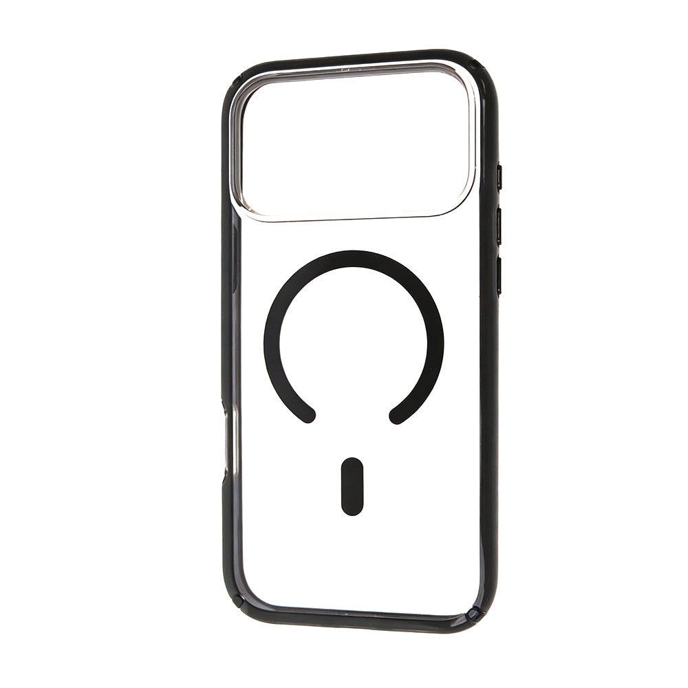 Ultimake UTIA iPhone 17 Pro MagSafe case in Black — clear back with dual-colour frame
