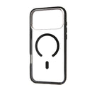 Ultimake UTIA iPhone 17 Pro MagSafe case in Black — clear back with dual-colour frame
