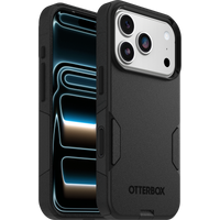 OtterBox Commuter case for iPhone 17 Pro in Black, front and back