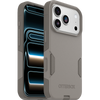 OtterBox Commuter case for iPhone 17 Pro in Grey Comfort, front and back