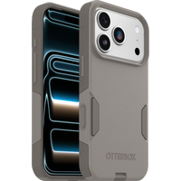 OtterBox Commuter case for iPhone 17 Pro in Grey Comfort, front and back