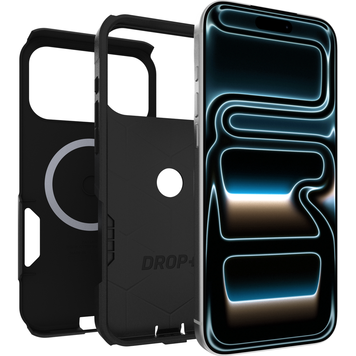 OtterBox Commuter case side profile and raised screen edge
