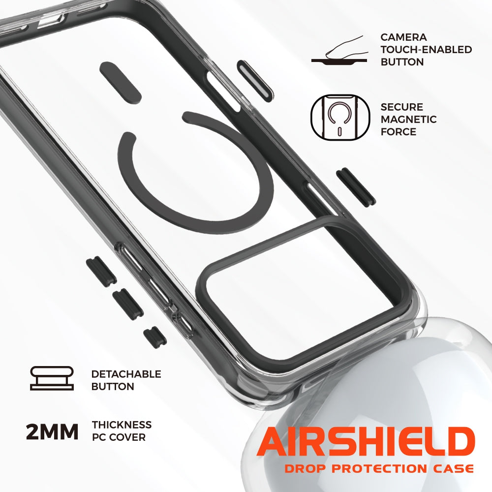 REDEFYNE Airshield case showing Camera Control button cut out