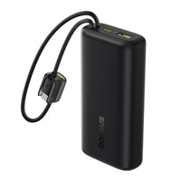 Baseus EnerFill FC41 power bank showing the built in USB-C cable