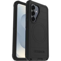 OtterBox Defender Series Pro case for Samsung Galaxy S26 in Black - front and back view with holster