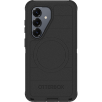 OtterBox Defender Pro Galaxy S26 tri-layer case with port covers and built-in magnets detail