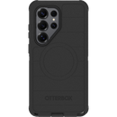 Back view of OtterBox Defender Series Pro MagSafe case Black for Galaxy S26 Ultra