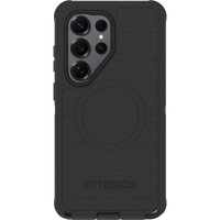 Back view of OtterBox Defender Series Pro MagSafe case Black for Galaxy S26 Ultra