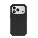 Back of the OtterBox Defender Pro case for iPhone 18 Pro in black with the MagSafe ring