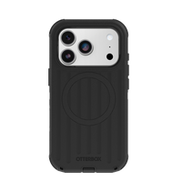 Back of the OtterBox Defender Pro case for iPhone 18 Pro in black with the MagSafe ring