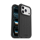 OtterBox Defender Pro MagSafe case for iPhone 18 Pro and 17 Pro in black, front and back view