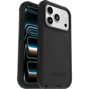OtterBox Defender Pro MagSafe case for iPhone 17 Pro and 18 Pro in black, front and back view