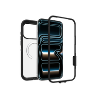 OtterBox Defender Pro XT dual layer construction, clear shell and rubber frame