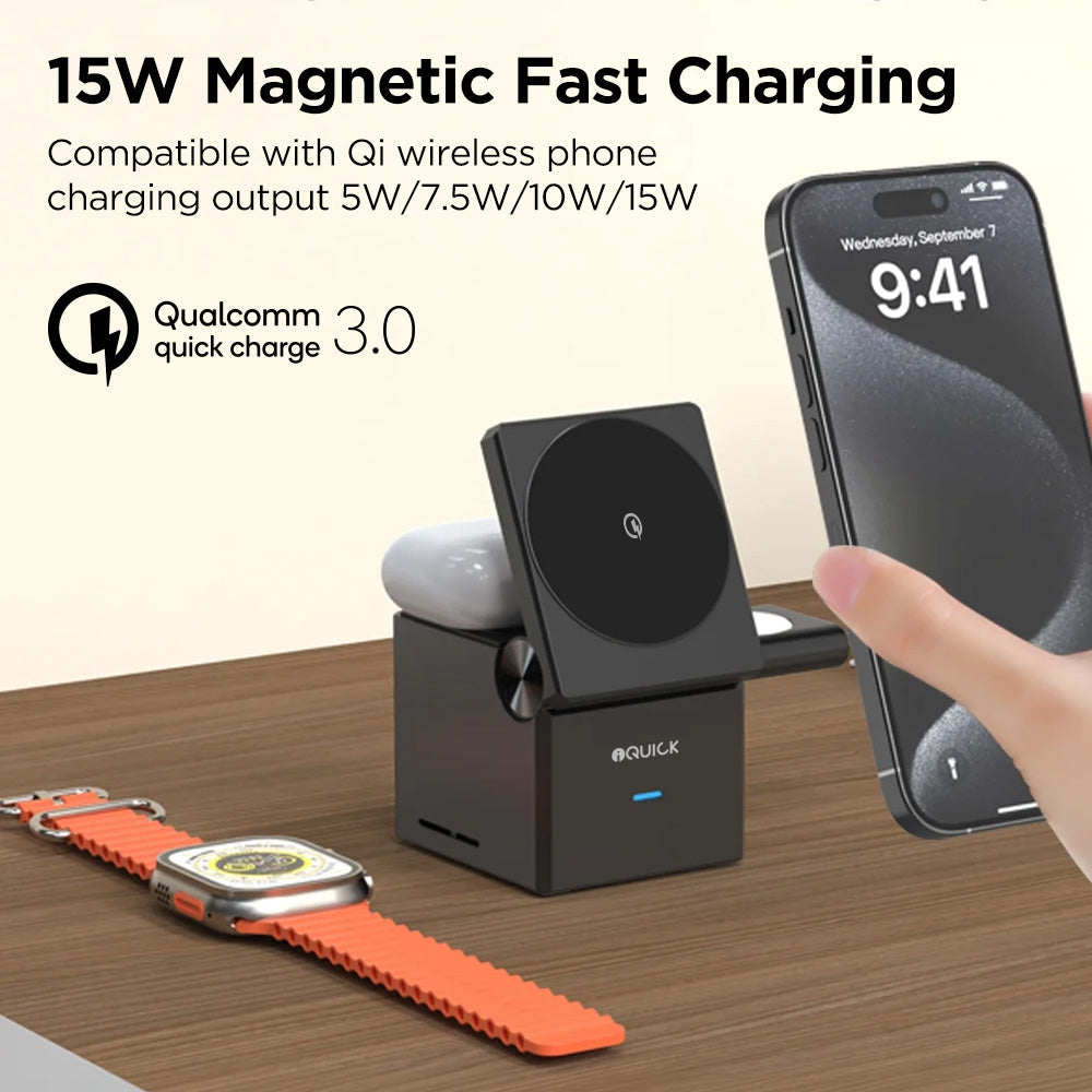 iQuick CUBE T1 side profile and port detail