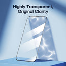 Kinglas 2.5D screen protector showing the silk printed border and full coverage fit