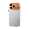 MOFT Snap MagSafe case for iPhone 17 Pro in Misty Cove MOVAS vegan leather, rear view