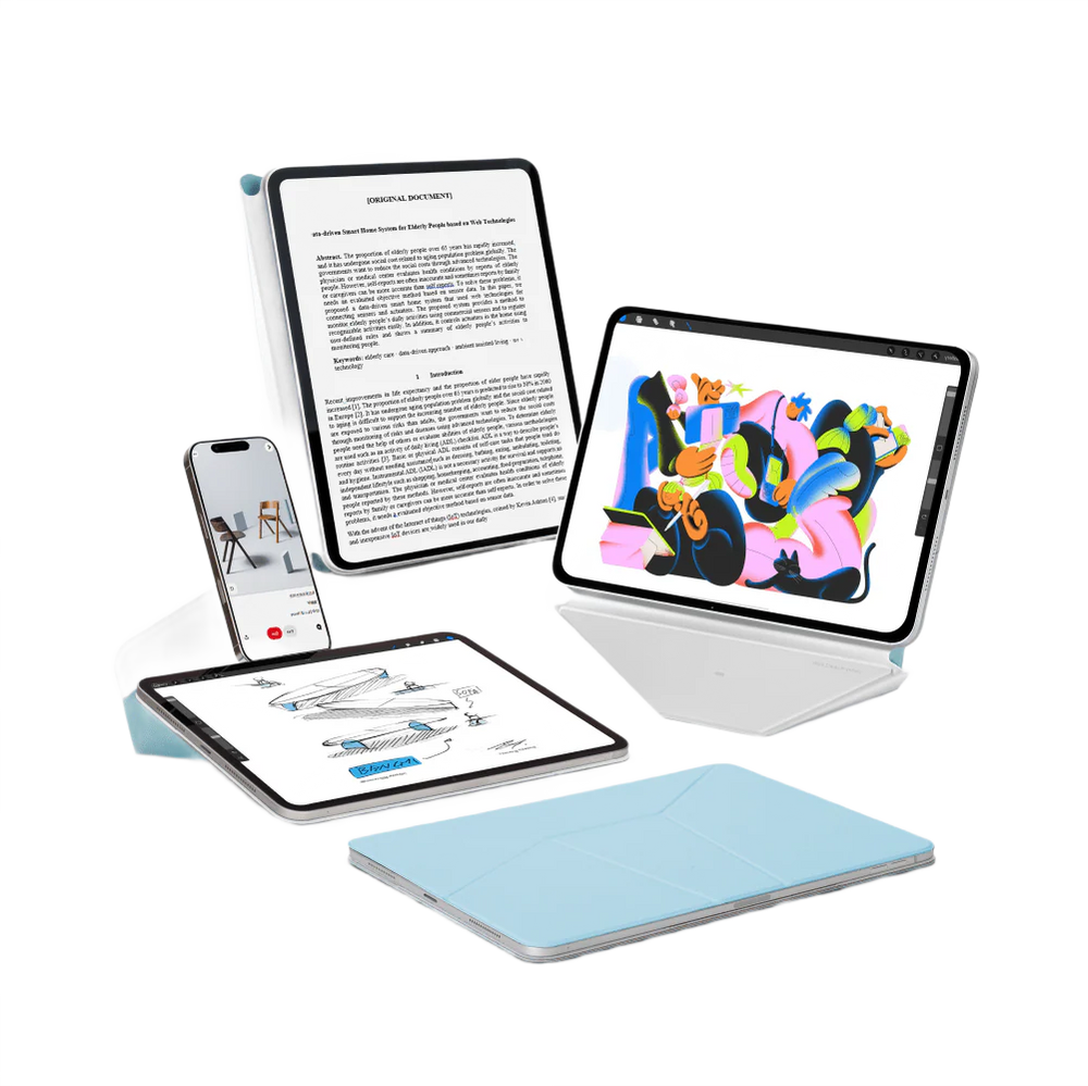 iPad Pro 11-inch (M4/M5) MOFT Dynamic Folio Case - MOVAS Vegan Leather