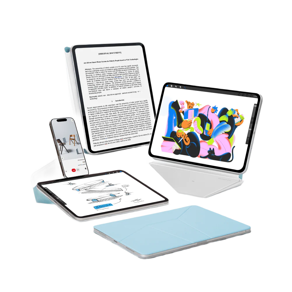 MOFT Dynamic Folio for iPad Pro 11-inch in Soothing Mist MOVAS vegan leather