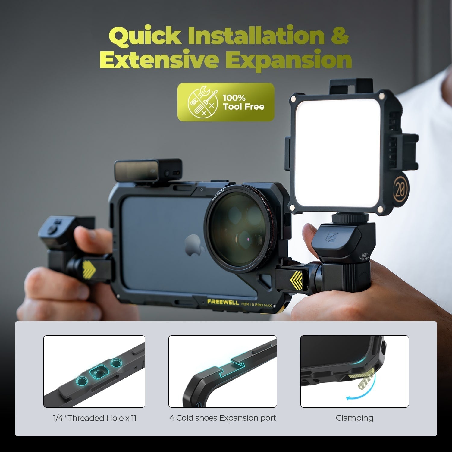 Freewell iPhone Genius Rig Basic Kit for iPhone 17 Pro