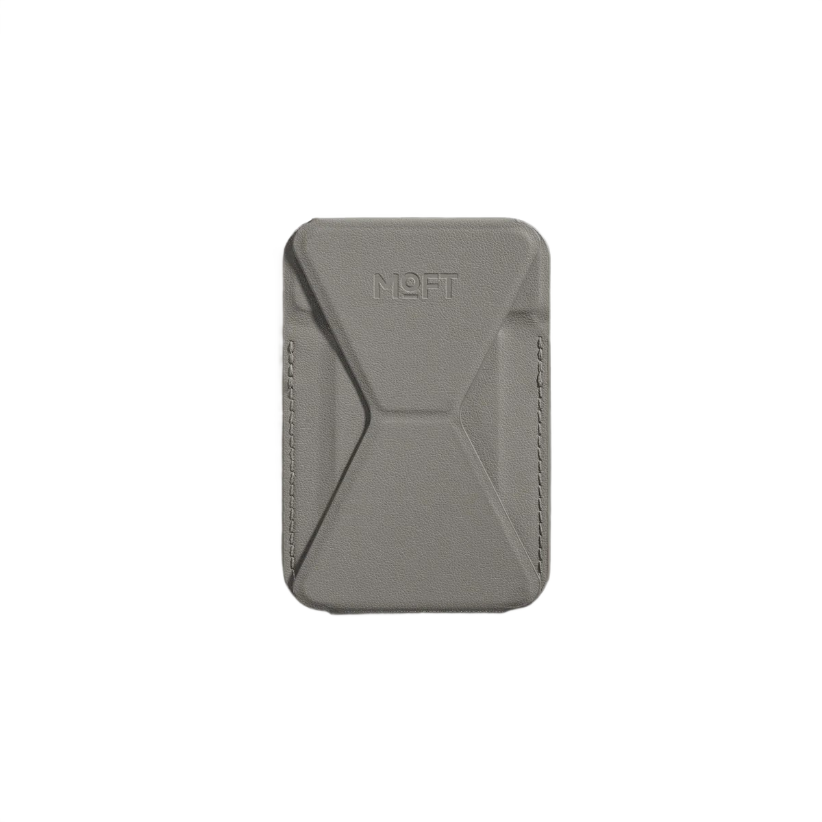 MOFT Snap-On wallet in portrait stand mode for a video call