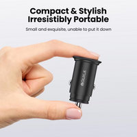 iQuick car charger stepped bayonet design close-up