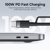 iQuick TransWire I Series 4 in 1 Charging Data Cable 1.2m -Black