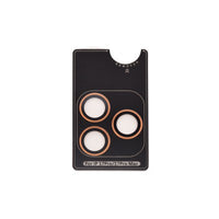 Kinglas iPhone 17 Pro / Pro Max HD camera lens protector in Orange metal ring