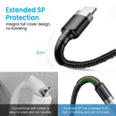 iQuick Braided USB-C to Lightning Charging Cable 2M -Black