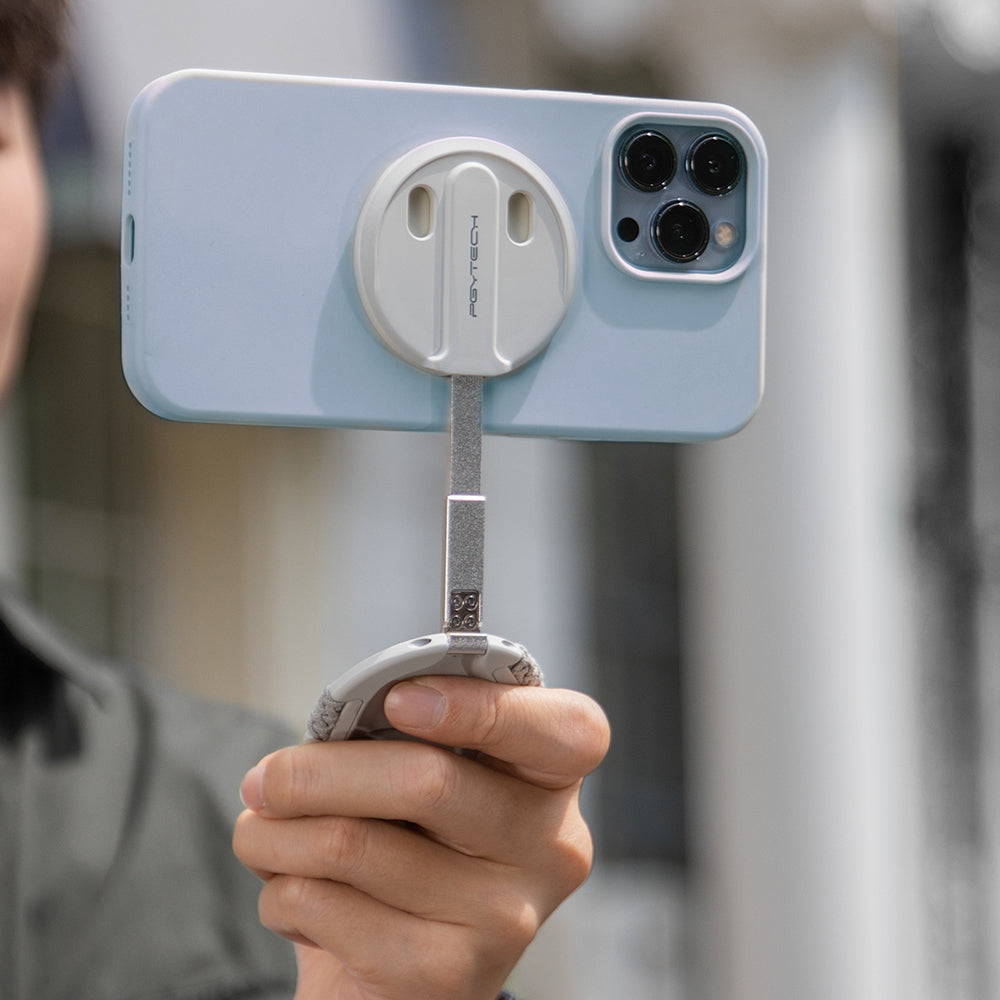 PGYTECH MagFlex used as a handheld grip