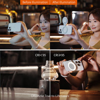 PGYTECH MagGlow brightness and colour temperature modes