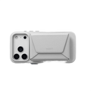 Fold-out stand mode of the MOFT Snap Field Wallet holding a phone
