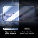 Ultra clear with privacy protection layered material illustration