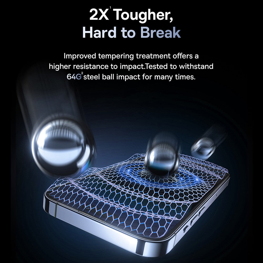Face ID friendly design for iPhone 15 Pro privacy screen protector