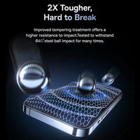 iPhone 15 Baseus Privacy Saphire Glass Screen Protector image 8
