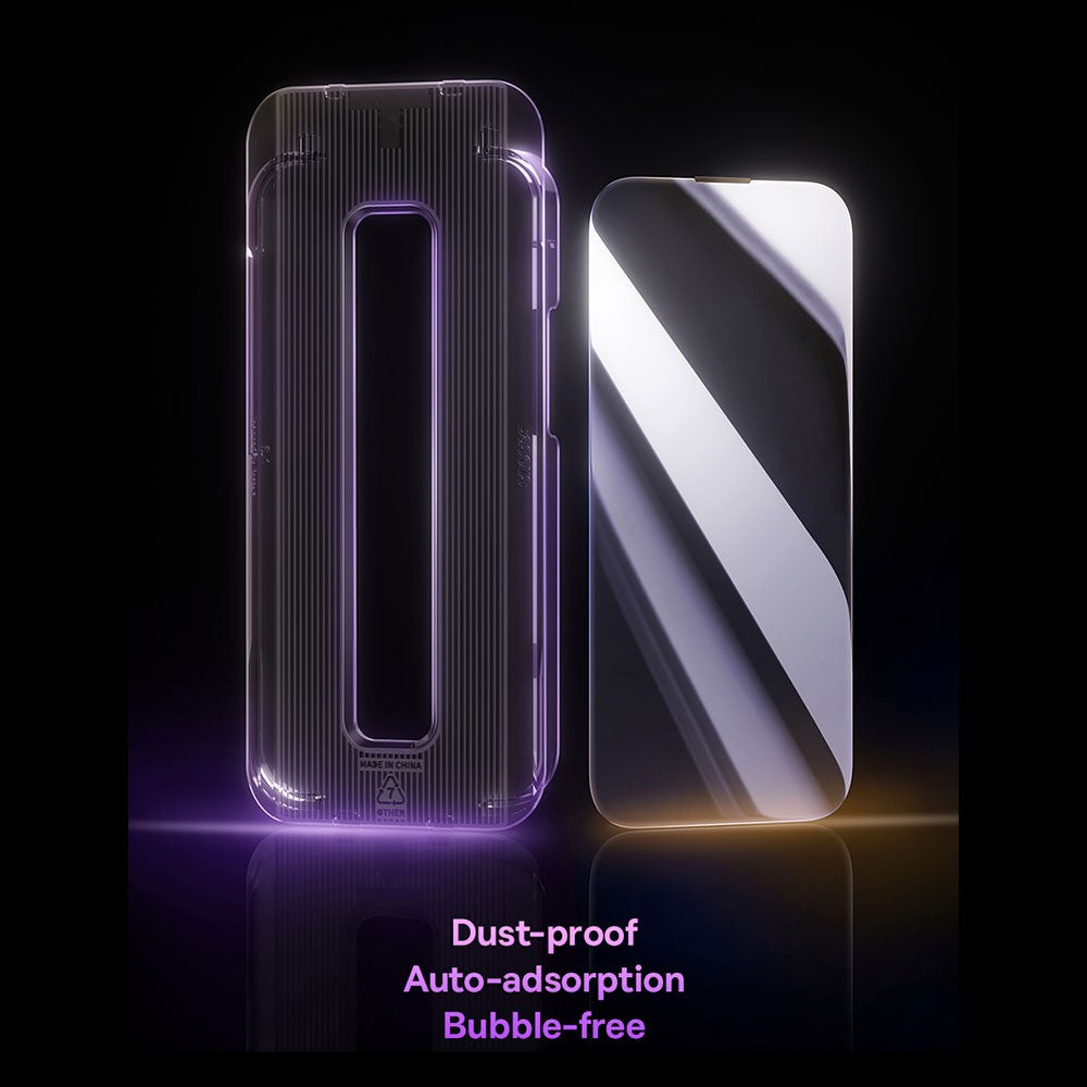 Ultra-clear privacy protection display - Baseus Sapphire series tempered glass for iPhone 14 Pro
