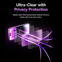 Ultra-clear OCA material with privacy protection - iPhone 14 Pro Baseus screen protector