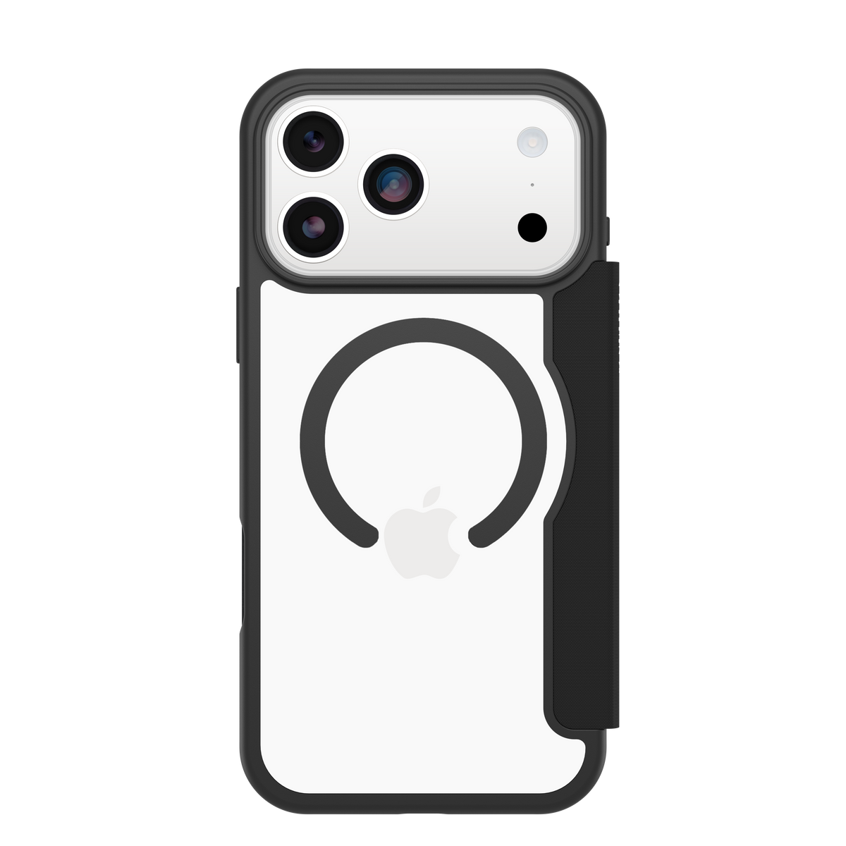OtterBox React Folio wallet case for iPhone 18 Pro Max in black crystal