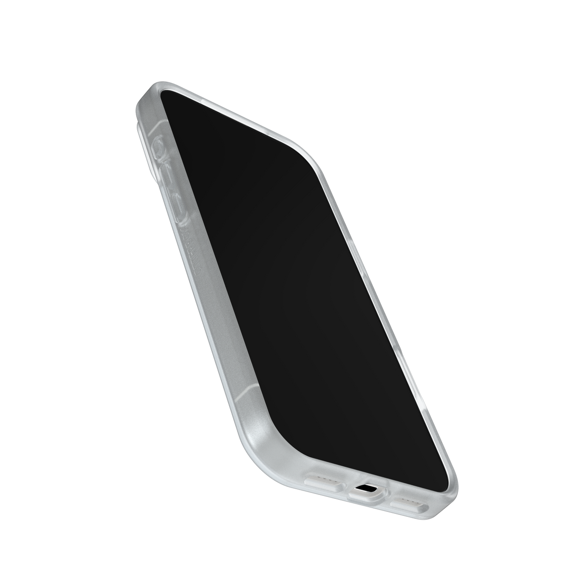 OtterBox React clear case raised camera lip