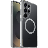 OtterBox Symmetry Series Clear MagSafe case for Samsung Galaxy S26 Ultra - front and back view