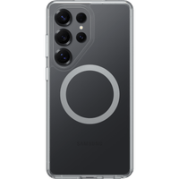 OtterBox Symmetry Clear Galaxy S26 Ultra case built-in magnets MagSafe alignment detail